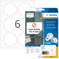 HERMA Etiketten A4 weiß 85 mm ablösbar Papier...