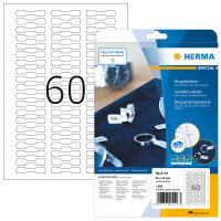 HERMA Ringetiketten A4 weiß 49x10 mm Papier opak...