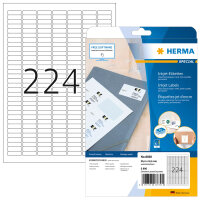 HERMA Inkjet-Etiketten A4 weiß 25,4x8,5  mm Papier...