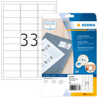 HERMA Inkjet-Etiketten A4 weiß 63,5x25,4 mm Papier...