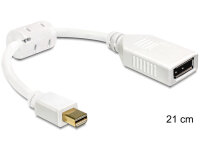 DELOCK Displayport Adapter mini DP -> DP St/Bu weiß