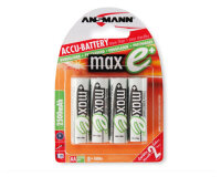 4 Stk. ANSMANN AKKU NiMh maxE+