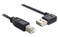 DELOCK Easy USB Kabel A 90° -> B St/St 1.00m schwarz