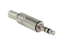 DELOCK Klinkestecker 3,5mm 3Pin lötbar silber