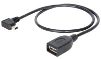 DELOCK USB Kabel A -> Mini-B Bu/St 0.50m 90° OTG sw