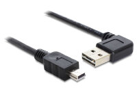 DELOCK USB Kabel A -> Mini-B St/St 1.00m 90° sw