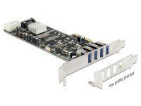 DELOCK PCI Expr Card 4x USB3.0 ext