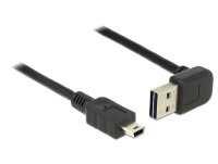 DELOCK USB Kabel A -> Mini-B St/St 1.00m 90° sw