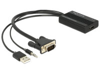 DELOCK VGA Adapter D-Sub15 +Audio -> HDMI A St/Bu