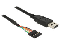 DELOCK USB Kabel TTL 6Pin Pinheader -> A Bu/St 1.80m...