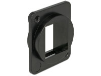 DELOCK Keystone Halterung 1 Port D-Typ (XLR) schwarz