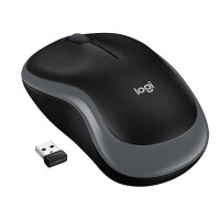 Logitech M185 Wireless Mouse Grey Funkmaus 3 Tasten...