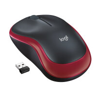 LOGI M185 Wireless Red Optisch, RF Wireless, 1000 DPI, Rot