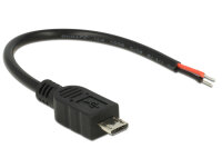 DELOCK USB Kabel Micro-B -> 2 offene Kabelenden 0.10m