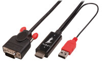 LINDY HDMI an VGA Kabel mit USB Typ A für Strom...