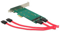 DELOCK PCI Expr Card 2x M.2 Key B Slot +2x SATA III 7pin