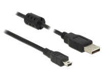 DELOCK USB Kabel A -> Mini-B St/St 0.50m schwarz
