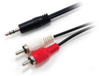 Equip Audiokabel 3.5mm->2xRCA  St/St           2.50m...