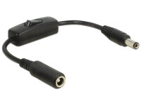 DELOCK Stromkabel DC 5,5 x 2,1mm 1x Bu -> 1x St mit...