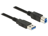 DELOCK USB Kabel USB3.0 A -> B St/St 1.50m schwarz