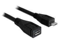 DELOCK USB Verl.  Micro-B -> Micro-B St/Bu 1.00m sw