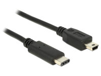 DELOCK USB Kabel C -> Mini-B St/St 0.50m schwarz