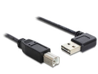 DELOCK Easy-USB-Kabel 2.0 A(gewinkelt re/li) -> B 0.5m...
