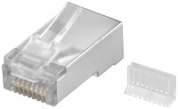 Modularstecker 8P8C RJ45 CAT5e für Rundkabel...