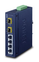 PLANET Industrial 4-Port 10/100/1000T + 2 1000X SFP