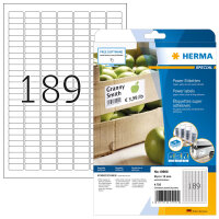HERMA Etiketten A4 weiß 25,4x10   mm extrem haftend...