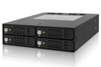 Backplane IcyDock 4x6,3cm SATAI-III/SAS in 1x5,25"...