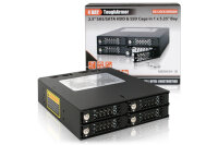 Backplane IcyDock 4x6,3cm SATAI-III/SAS in 1x5,25" HDD/SSD