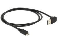 DELOCK USB Kabel A -> Micro-B St/St 1.00m 90°sw...