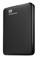 WD 6.3cm 4.0TB USB3.0 ELEMENTS PORTABLE  schwarz extern...