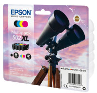 Patrone Epson 502 4er-Pack black + color XL            T02W6