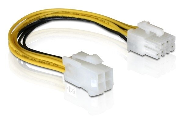 DELOCK Stromkabel 8pin EPS -> 4pin ATX St/Bu 0.15m