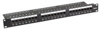 EFB Patchpanel Cat.6 UTP 19"/1HE 24xRJ45 schwarz