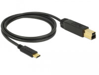DELOCK Kabel USB 3.1 Gen2 C > B 1.0m schwarz