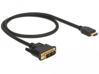 DELOCK Kabel DVI 18+1 St > HDMI-A St 0.5m schwarz