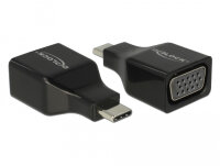 DELOCK Adapter USB-C > VGA (DP Alt Mode) St/Bu schwarz
