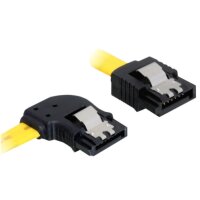 DELOCK SATA-Kabel SATA -> SATA links St/St 0.30m gelb...