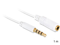 DELOCK Klinkeverl. 3,5mm -> 3,5mm St/Bu 1.00m 4Pin...