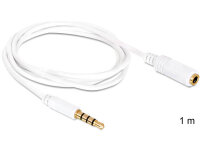 DELOCK Klinkeverl. 3,5mm -> 3,5mm St/Bu 1.00m 4Pin...