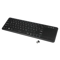 Logilink Tastatur Wireless mit Touchpad, 2,4 GHz, schwarz