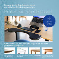 R-Go Armlehne ergonomisch                            schwarz