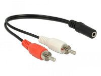 DELOCK Audiokabel 2x Cinchst. > 1x 3,5mm 3Pin...