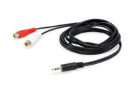 Equip Audiokabel 3.5mm->2xRCA  St/Bu           2.50m...