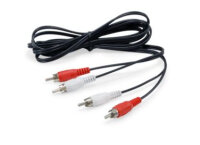 Equip Audiokabel 2xRCA->2xRCA  St/St           2.50m...