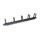 Logilink Kabelführungspanel 19" 1HE, 5 Plastikringe, schw