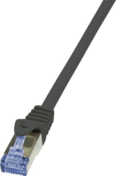 Logilink Patchkabel CAT6A  S/FTP AWG26 PIMF  1,00m schw.